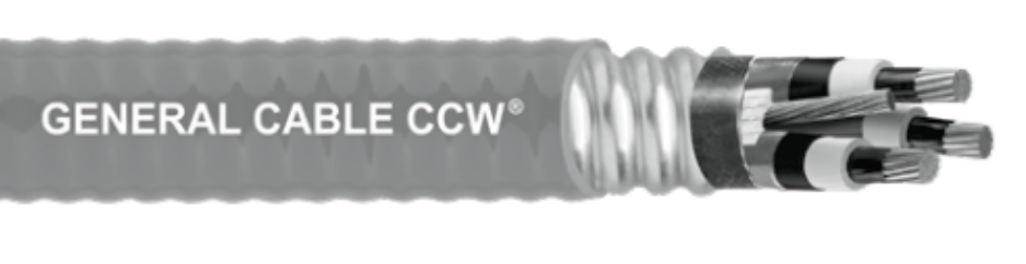 CCW® 3/C 5 kV 133%/8 kV 100% Ins. Levels,<br />
UL Type MC-HL or Type MV-105, VFD, CSA Type HL